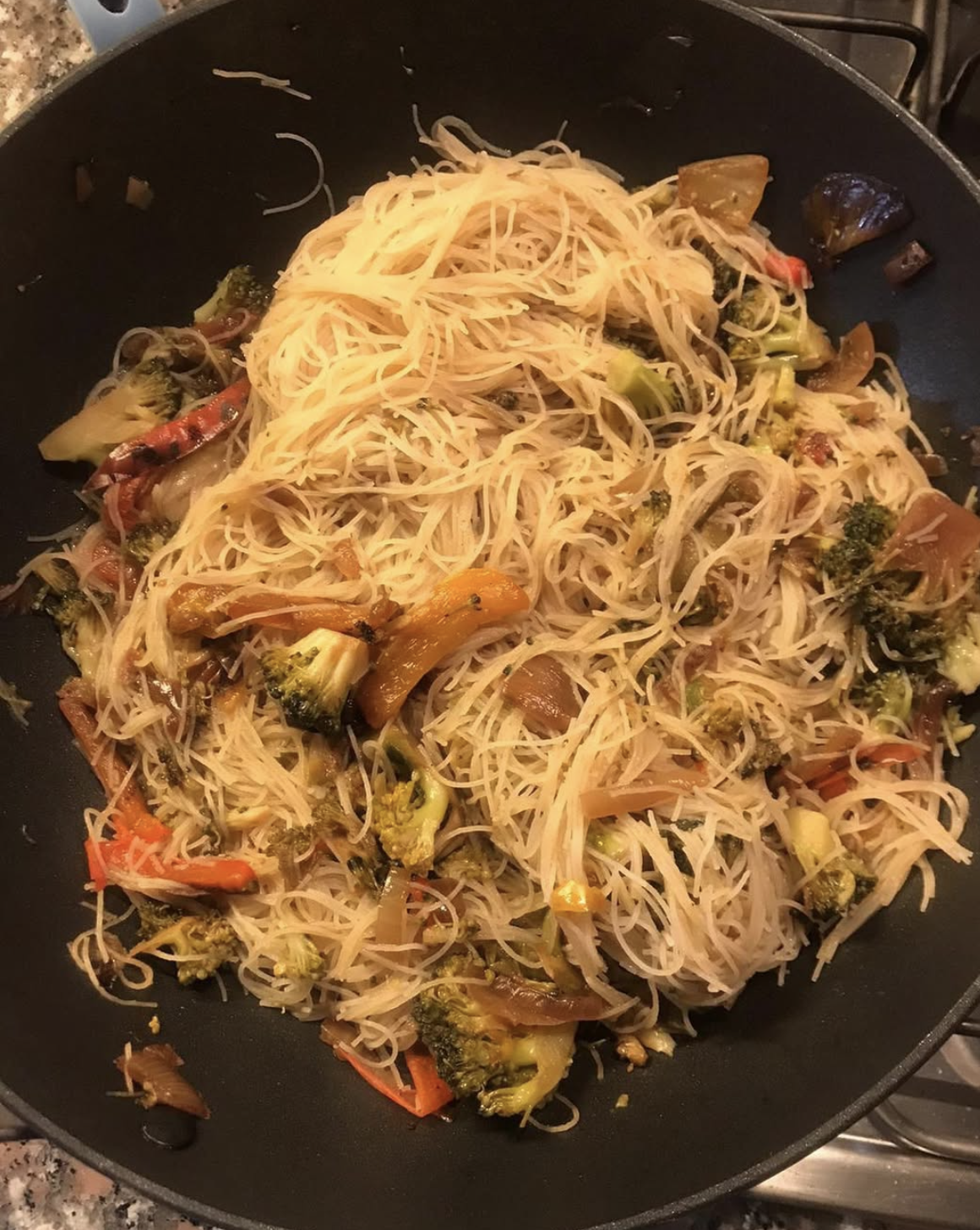 Vermicelli di riso alle verdure
