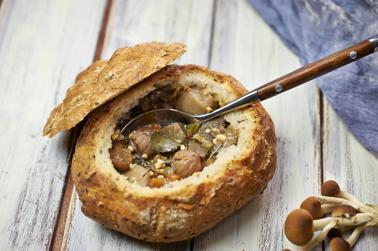 Zuppa di castagne con patate